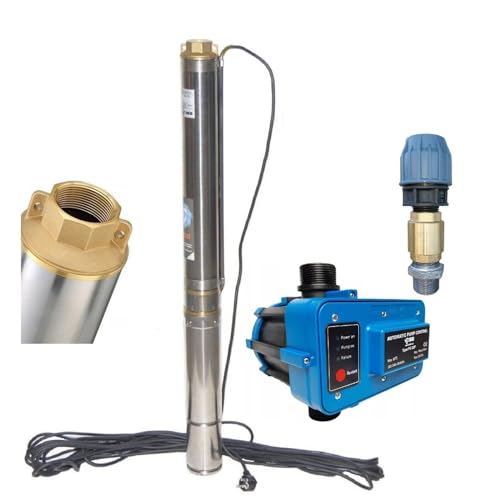 PAG Turbo GmbH - 3" Tiefbrunnenpumpe 6,2bar - 6000L/h sandverträglich + Steuerung + Anschlussset von PAG Turbo GmbH
