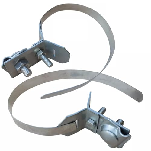 PAG Turbo GmbH® - Blitzschutz Blitzableiter Fallrohrschelle Fallrohrhalter verstellbar 60-120mm aus Edelstahl oder feuerverzinkt (Edelstahl) Art. Nr. BS19 von PAG Turbo GmbH
