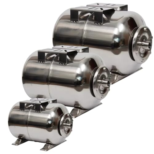 PAG Turbo GmbH® - Edelstahl Druckkessel Membrankessel Ausdehnungsgefäß 24L 50L 100L mit EPDM Membran (50L) von PAG Turbo GmbH