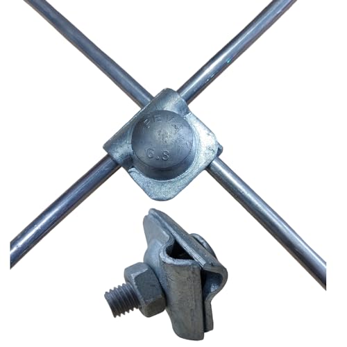 PAG Turbo GmbH - Multiklemme/Uniklemme MV Klemme Verbinder für Blitzschutz St/tZn feuerverzinkt für Rundleitung 8-10mm - Art. Nr. BS24 von PAG Turbo GmbH