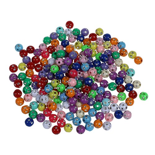 PAGJHRFJG 200 8mm Kunststoffperlen Strass Multifarbe Basteln von PAGJHRFJG
