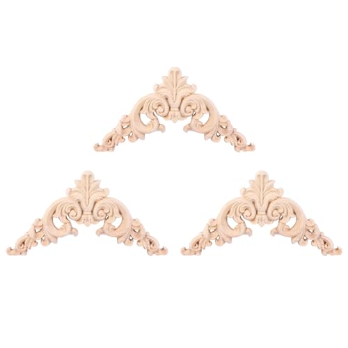 PAGJHRFJG 3X Unpainted Eiche Geschnitzt Ecke Onlay Applique Möbel Home Decor 12,5 X 12,5 cm PAGJHRFJG 3X Unpainted Eiche Geschnitzt Ecke Onlay Applique Möbel Home Decor 12,5 X 12,5 cm von PAGJHRFJG