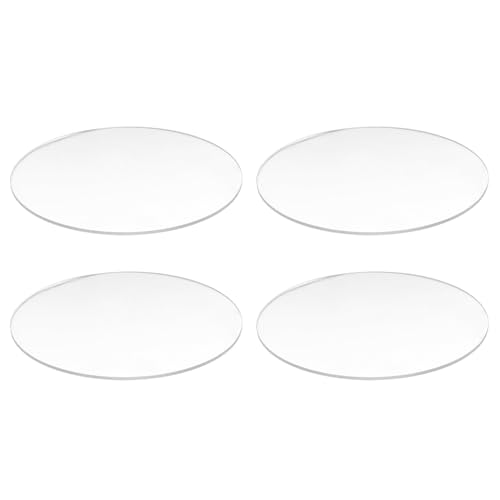 PAGJHRFJG 4X Transparent 3Mm Starker Acryl Runde Scheibe Durchmesser: 85Mm von PAGJHRFJG