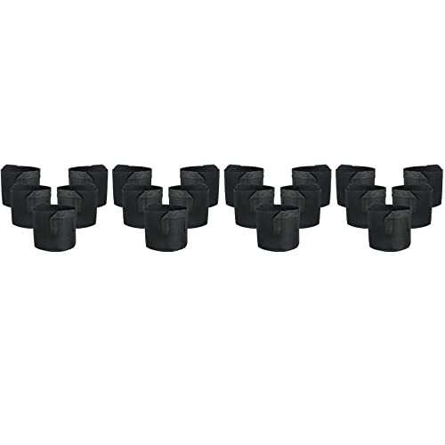 PAGJHRFJG Stoff Töpfe Behälter, 20Er Pack 3 Gallonen Pflanze Wachsen, Stoffbehälter mit Riemengriffen für Kartoffel, Hausgartenbedarf PAGJHRFJG Stoff Töpfe Behälter, 20Er Pack 3 Gallonen Pflanze Wachsen, Stoffbehälter mit Riemengriffen für Kartoffel, Hausgartenbedarf von PAGJHRFJG