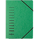 Ordnungsmappe PAGNA 24007-03 Pressspan Gummiband 23 (B) x 0,3 (T) x 32 (H) cm Grün von PAGNA