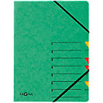 PAGNA Easy Ordnungsmappe 24061-03 DIN A4 Karton Gummiband 24 (B) x 0,4 (T) x 32 (H) cm Grün von PAGNA