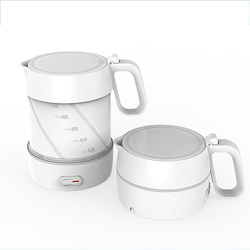 1L Faltbarer Elektrischer Reise-Wasserkocher Silikon In Lebensmittelqualität Zusammenklappbar Tragbarer Wasserkocher Leichtgewicht Für Outdoor Camping Reise Picknick Einstellbare Spannung 110V-220V ( von PAHION