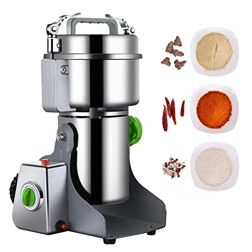 800 G Elektrische Getreidemühle Swing-Typ Müslibecher Schnelle Geschwindigkeit Hohe Drehzahl Zum Mahlen Von Kaffee, Gewürzen, Nüssen Geschenk Für Mama, Ehefrau(Color:304 stainless steel) von PAHION