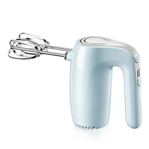 Handrührgerät Elektrischer Handmixer 5 Geschwindigkeiten Mit Turbo-Taste Professioneller Mixer Mit Robusten Rührbesen Und Knethaken 125W(Blue) von PAHION
