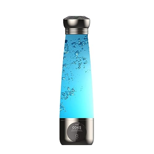 PAHION 2-in-1 Tragbare Wasserstoffreiche Wasser-Ionisator-Maschine Molekularer Wasserstoff-Wasserflaschen-Generator SPE- Und PEM-Technologie 5 Minuten Wasserstoffkonzentration 1600PPB LED-Anzeige von PAHION