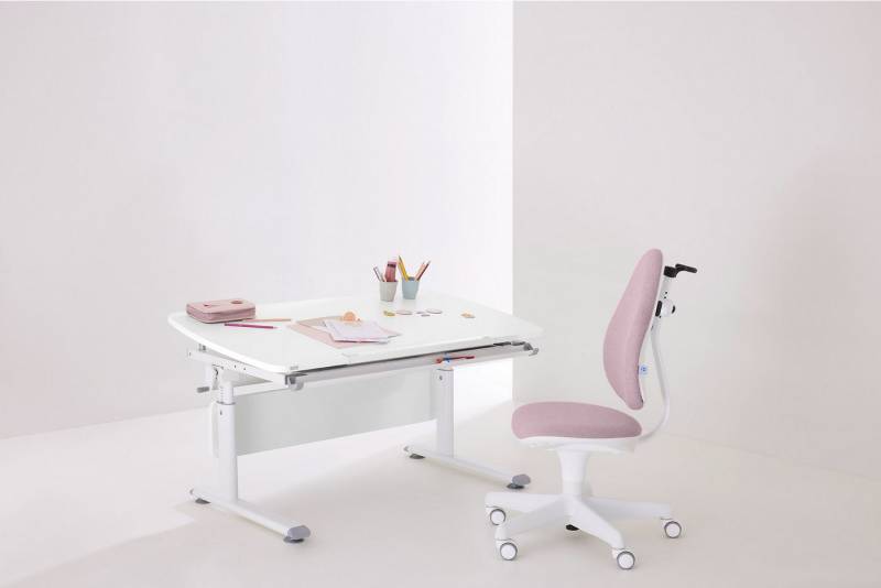 PAIDI Schreibtischstuhl JOOKI S aus pflegeleichtem Mikrofaser, ergonomisch mitwachsend, höhenverstellbarer Kinderstuhl, 360° Drehstuhl, 80 Kg Tragkraft von PAIDI