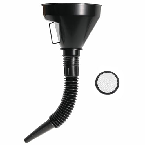 PAIKIUU Kraftstofftrichter mit Filter Universal Öl Benzin AdBlue Trichter System abnehmbarer Auslauf für Motorrad Auto Kfz PAIKIUU Kraftstofftrichter mit Filter Universal Öl Benzin AdBlue Trichter System abnehmbarer Auslauf für Motorrad Auto Kfz von PAIKIUU