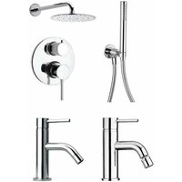Waschtisch- und Bidetmischer-Duschset Paini Cox 78CRKIT01 Chrom Waschtisch- und Bidetmischer-Duschset Paini Cox 78CRKIT01 Chrom von PAINI FRANCE