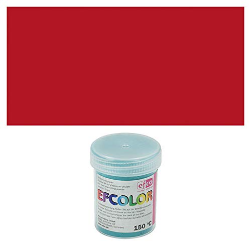 NEU Efcolor, Farbschmelzpulver, 25 ml, opak, Farbe: Dunkelrot von PAINT IT EASY