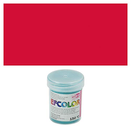 NEU Efcolor, Farbschmelzpulver, 25 ml, opak, Farbe: Erdbeer-Rot von PAINT IT EASY