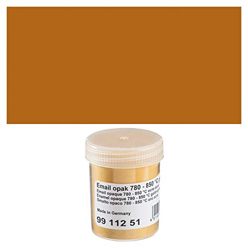 NEU Emaillepulver für Emaille-Arbeiten, Tiffany-Kunst & Co, 45 g, opak, Farbe: Terracotta von PAINT IT EASY