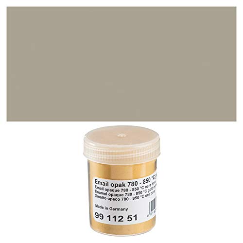 NEU Emaillepulver für Emaille-Arbeiten, Tiffany-Kunst & Co, 45 g, transparent, Farbe: Silber-Grau von PAINT IT EASY