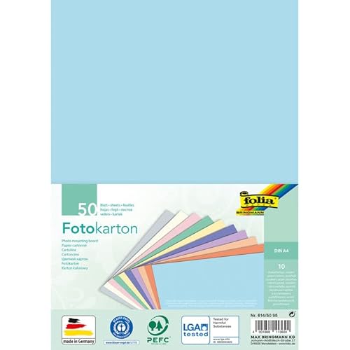 NEU Fotokarton Pastell-Sortierung, DIN A4, 50 Blatt, 10 Farben sortiert NEU Fotokarton Pastell-Sortierung, DIN A4, 50 Blatt, 10 Farben sortiert von PAINT IT EASY