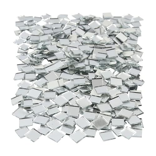 NEU Großpackung Spiegelmosaik Eckig, 500 Stück, 10 x 10 mm von PAINT IT EASY