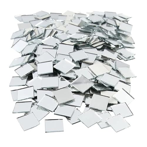 NEU Großpackung Spiegelmosaik Eckig, 500 Stück, 16 x 16 mm von PAINT IT EASY