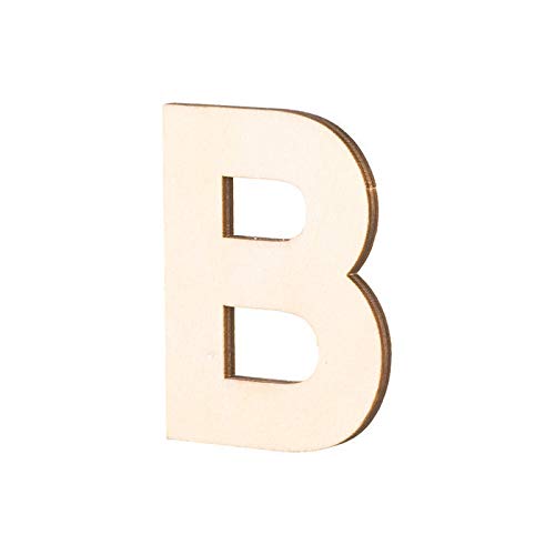 NEU Holz-Buchstabe flach, B, Größe: ca. 80 x 5 mm von PAINT IT EASY