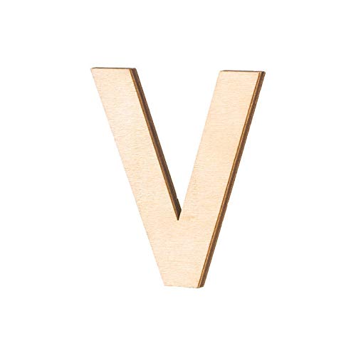NEU Holz-Buchstabe flach, V, Größe: ca. 80 x 5 mm NEU Holz-Buchstabe flach, V, Größe: ca. 80 x 5 mm von PAINT IT EASY