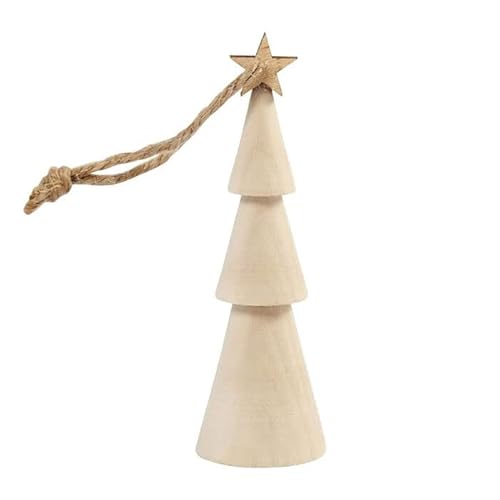 NEU Weihnachtsbaum Kegelform aus Holz, 9 cm von PAINT IT EASY