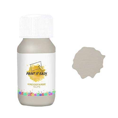 PAINT IT EASY Kreidefarbe/Chalky/Vintagefarben, Matt, 100ml, Taupe von PAINT IT EASY