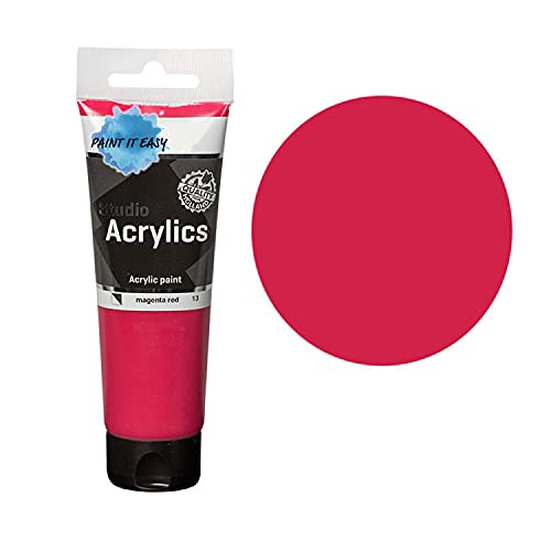 PAINT IT EASY NEU Studio Acrylfarbe, Akademie Qualität, 120 ml, Magenta-Rot von PAINT IT EASY