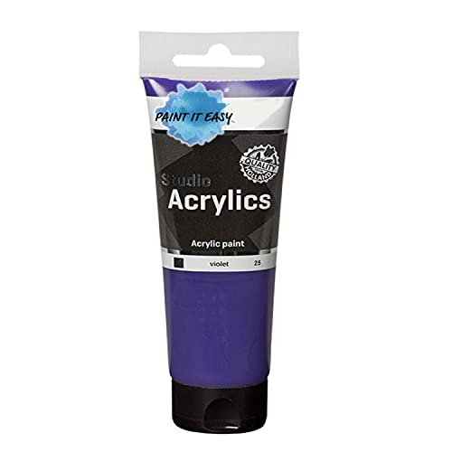 PAINT IT EASY NEU Studio Acrylfarbe, Akademie Qualität, 120 ml, Violett von PAINT IT EASY