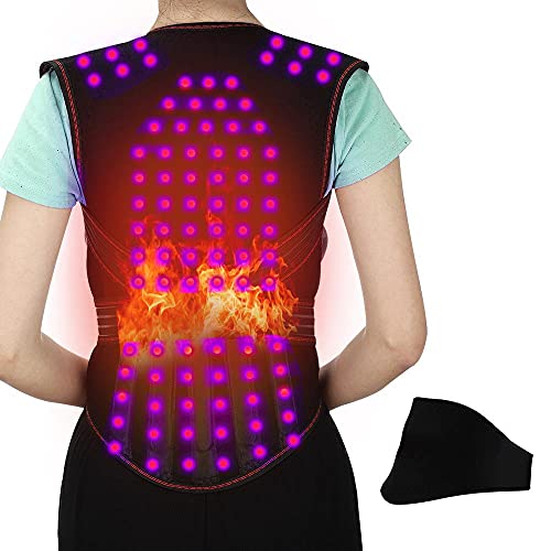 PAIQIU Back Support Belt, 108 Magnet Heating Belt Hot Compress Shoulder Protection Neck Protection Vest, for Alleviate Frozen Shoulder, Shoulder and Back Discomfort von PAIQIU
