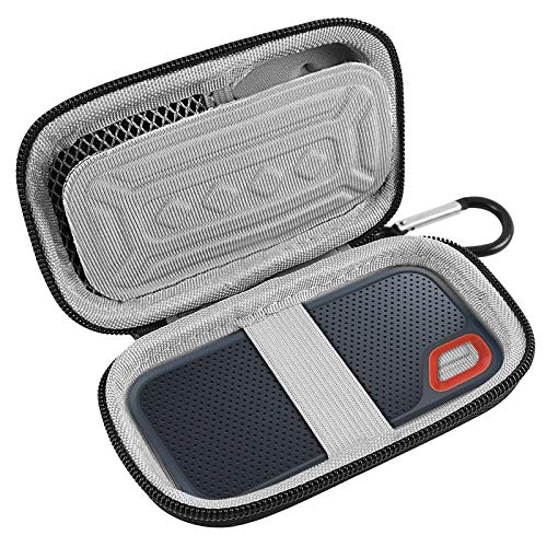 Hartschalenhülle kompatibel für SanDisk 500 GB/250 GB/1 TB/2 TB Extreme Portable SSD - SDSSDE60-500G-G25, auch passend für Sandisk Pro (Schwarz)-Blau von PAIYULE