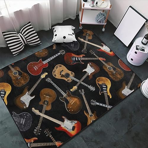 PAJEON Enthusiast Der Rockband Gitarrenmusik Teppiche, 70 x 140 cm Kurzflor Kinderteppich - für Terrasse Garten, Küche, Bad Oder PAJEON Enthusiast Der Rockband Gitarrenmusik Teppiche, 70 x 140 cm Kurzflor Kinderteppich - für Terrasse Garten, Küche, Bad Oder von PAJEON