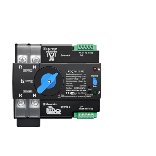 1PC 2P 110V ATS 125A Dual Power Automatic TransferSelector Switch Uninterrupted Din Rail PAJPXPCD 1PC 2P 110V ATS 125A Dual Power Automatic TransferSelector Switch Uninterrupted Din Rail PAJPXPCD von PAJPXPCD