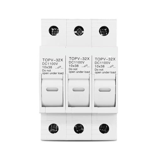 1pc 3P WITHOUT LED 1100V DC Fuse Holder 10 * 38mm High Voltage PV TOPV-32X PAJPXPCD von PAJPXPCD