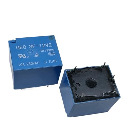 1pc GEO 3F-12V2 BLUE (T73C-12V-10A) Relay 5pins PAJPXPCD von PAJPXPCD