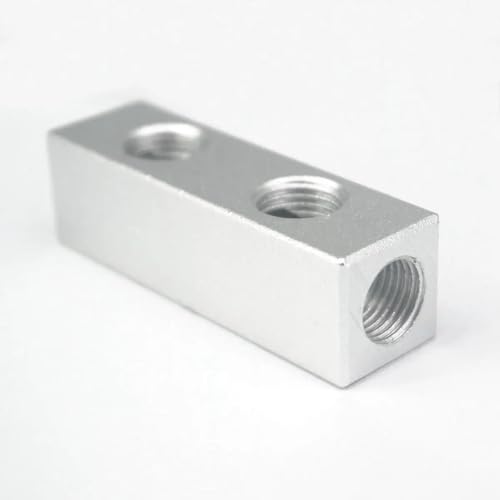 20x20mm 1/4" BSP 2 Ways Aluminum Pneumatic Fitting Manifold Block Splitter Air Water Gas Oil PAJPXPCD 20x20mm 1/4" BSP 2 Ways Aluminum Pneumatic Fitting Manifold Block Splitter Air Water Gas Oil PAJPXPCD von PAJPXPCD