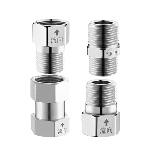 PAJPXPCD 1/2" BSP Female-Male Thread Brass Check Valve One Way Non-Return Valve for Water Tank Water Heater Toilet PAJPXPCD 1/2" BSP Female-Male Thread Brass Check Valve One Way Non-Return Valve for Water Tank Water Heater Toilet von PAJPXPCD