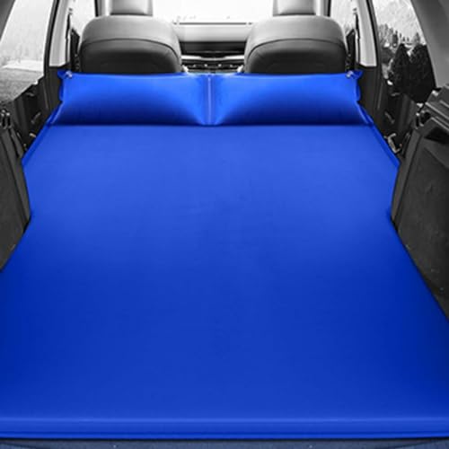 PAKJEL Auto Luftmatratze für Hyundai New Santa Fe 6seats 2019-2022,Abziehbar Auto Luftmatratze Beflockte Schlafmatte mit Luftpumpe Reise Campingzubehör.,B-Blue von PAKJEL