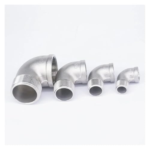 1pc 1-1/2" BSP Female to Male 304 Stainless Steel 90 Degree Elbow Connector Pipe Fitting von PAKMEZ
