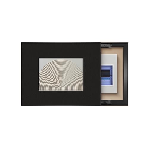 Elektrokasten Tarnbild, Motiv Kreativ Dekoratives Bild des, Flip Cover Design, versteckt Gemälde, Für Büro Esszimmer Heimdekoration, Einfach zu Installierende(Black 10,55 * 45cm/21 * 17in) von PAKMEZ