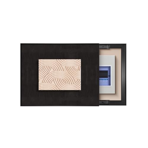 Elektrokasten Tarnbild, Motiv Kreativ Dekoratives Bild des, Flip Cover Design, versteckt Gemälde, Für Büro Esszimmer Heimdekoration, Einfach zu Installierende(Black 5,45 * 35cm/17 * 13in) von PAKMEZ