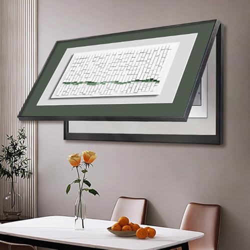 Generisch Sicherungskasten Abdeckung Stromverteiler, Flip Cover Design, Aluminiumrahmen, Für Büro Esszimmer Heimdekoration, Ideal für Ihr Zuhause(Black 5,60x40cm/23 * 15in) von PAKMEZ