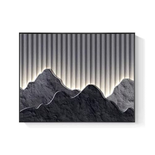 Generisch Sicherungskasten Abdeckung Stromverteiler, Kreativ Dekoratives Abnehmbar Modern, Scharnier Abdeckung, Für Büro Esszimmer Heimdekoration(Black 7,45 * 35cm/17 * 13in) von PAKMEZ