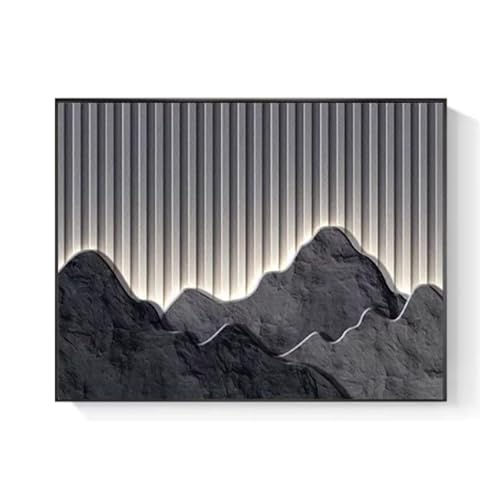 Generisch Sicherungskasten Abdeckung Stromverteiler, Kreativ Dekoratives Abnehmbar Modern, Scharnier Abdeckung, Für Büro Esszimmer Heimdekoration(Black 9,50 * 40cm/19 * 15in) von PAKMEZ