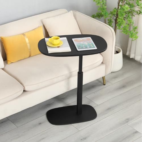 Höhenverstellbarer Laptop-Tisch, Pflegetisch mit Metallrahmen, Perfekte Ergonomie, Vielseitig Platzsparend, für Home-Office, Arbeiten im Sitzen Stehen(Black) von PAKMEZ