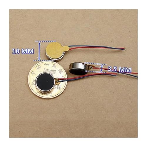 PAKMEZ 1PC DC 3V 3.7V 10mm Round Vibration Vibrating Electronic Starter Button Coin Type Small Vibrator DIY Mobile PAKMEZ 1PC DC 3V 3.7V 10mm Round Vibration Vibrating Electronic Starter Button Coin Type Small Vibrator DIY Mobile von PAKMEZ