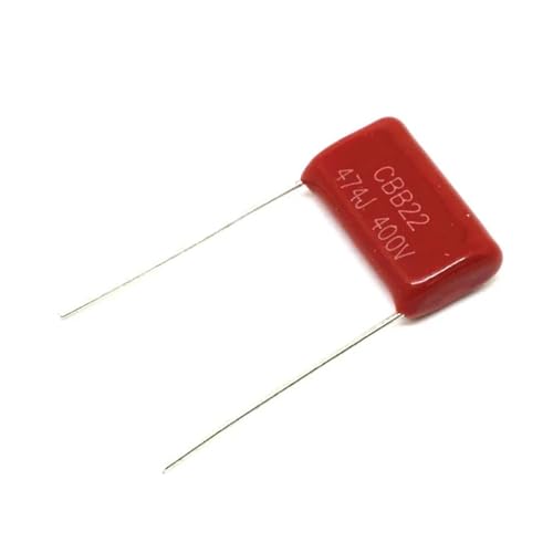 PAKMEZ 20pcs CBB22 474J400V 400V474J 470nF 400V 5% P10 Foot Distance 10mm Metallized Polypropylene Film Capacitor von PAKMEZ