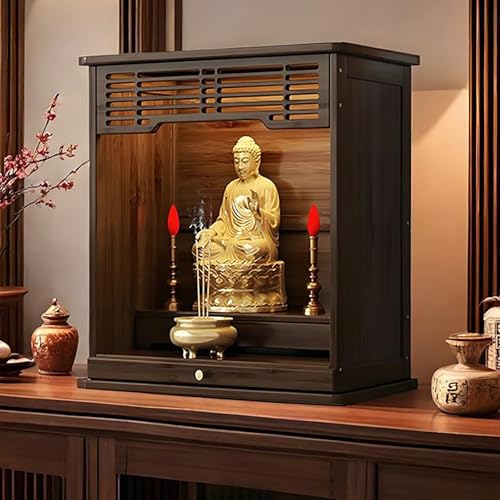 PAKMEZ Altartisch aus Bambus, für den Haushalt mit einziehbarer Zugplatte, Kleiner Schreintisch, Entspannender Buddhistischer Teetisch für Gebete, Wahrsagerei, Anbetung(61 * 42 * 70cm/24 * 16 * 27in) PAKMEZ Altartisch aus Bambus, für den Haushalt mit einziehbarer Zugplatte, Kleiner Schreintisch, Entspannender Buddhistischer Teetisch für Gebete, Wahrsagerei, Anbetung(61 * 42 * 70cm/24 * 16 * 27in) von PAKMEZ