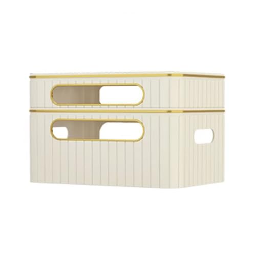 PAKMEZ Home Router Aufbewahrungsbox, Innendekoration Lagerregal, Kabel Management Regal Weiß, Kabel Verstecken Kästen, WLAN-Boxen für zu Hause, ABS-Organisatoren(32 * 22 * 20cm/13 * 9 * 8in) von PAKMEZ